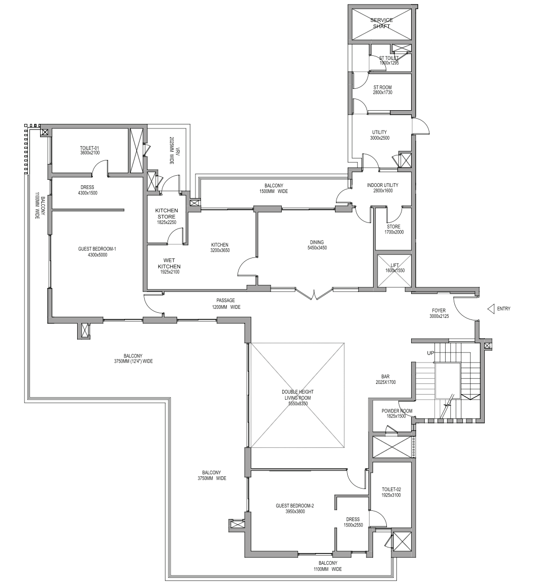 Skyvilla 1 (Level 1) Tower1/3